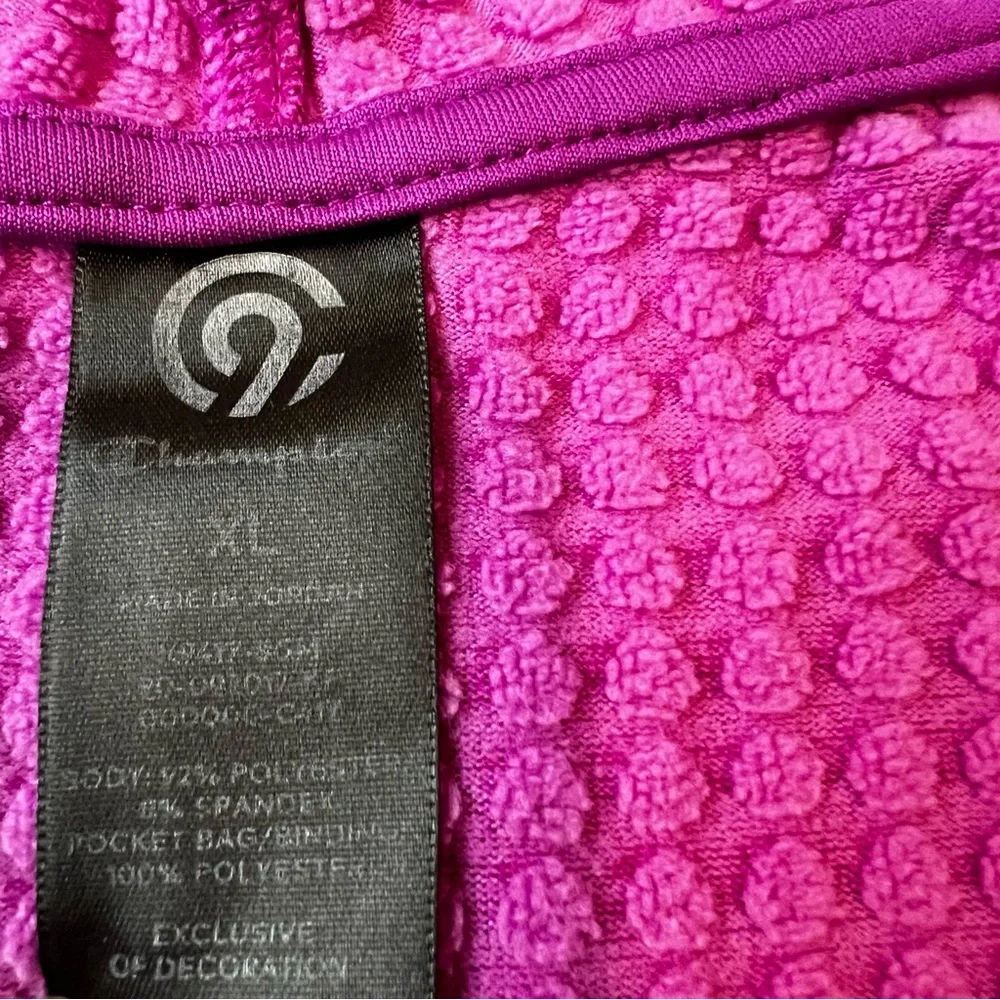 Champion Womens XL Plum Purple Textured Cowl Neck Running Jacket W/ Pocket Used - Picture 8 of 8